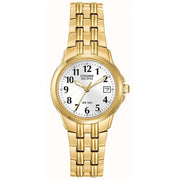 Citizen EW1542-59A Silhouette Sport Eco Drive Gold IP Women's Watch - mzwatcheslk srilanka